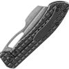 Kansept Cybin Damascus Framelock BlackWash Titanium