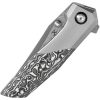 Kansept Deadite Framelock Damascus CF Black White