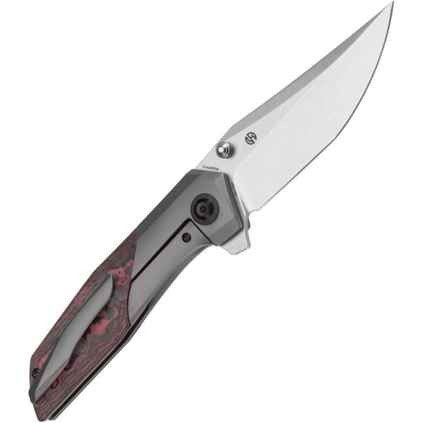 Kansept Deadite Framelock CPM S35VN Lava Flow Carbon Fiber