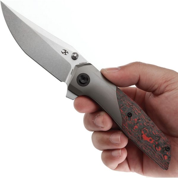 Kansept Deadite Framelock CPM S35VN Lava Flow Carbon Fiber