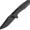 Kansept Deadite Framelock Black Stonewash Shredded CF