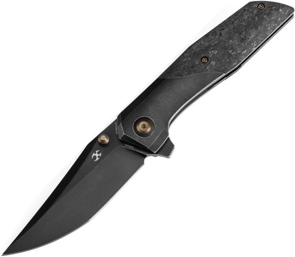 Kansept Deadite Framelock Black Stonewash Shredded CF