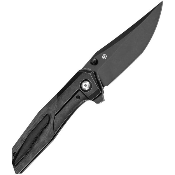 Kansept Deadite Framelock Black Stonewash Rose CF