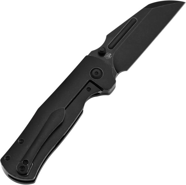 Kansept Dreadnaught Framelock Cleaver Black Stonewash