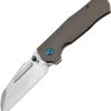 Kansept Dreadnaught Framelock Cleaver Bronze Titanium