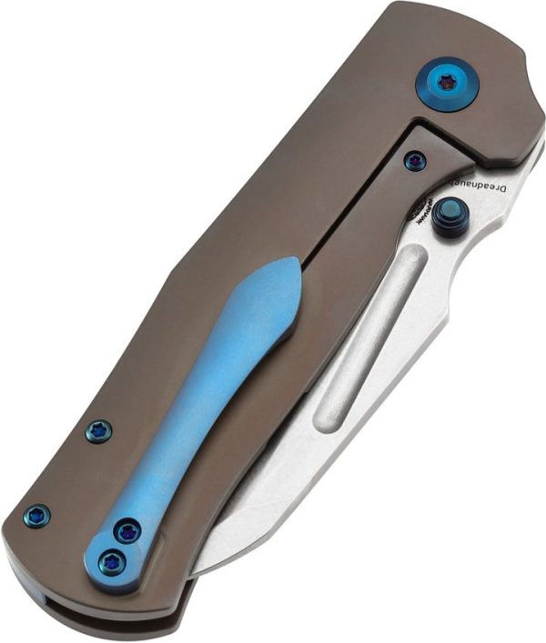 Kansept Dreadnaught Framelock Cleaver Bronze Titanium