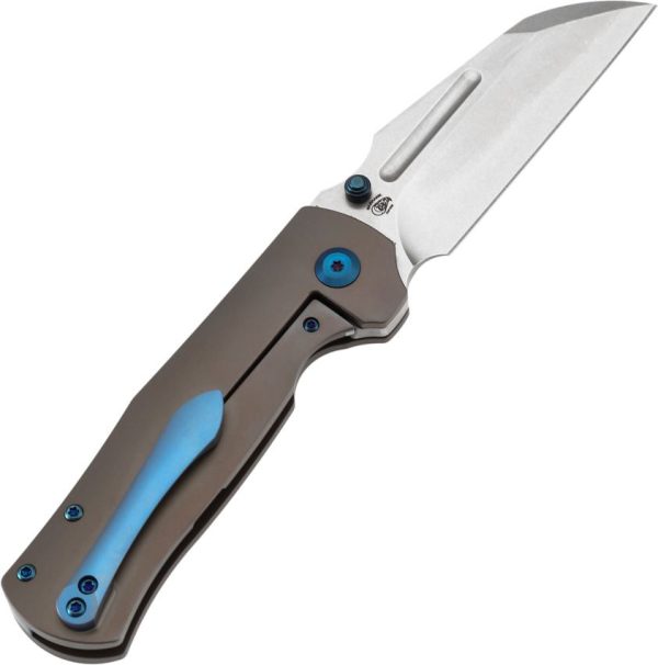 Kansept Dreadnaught Framelock Cleaver Bronze Titanium