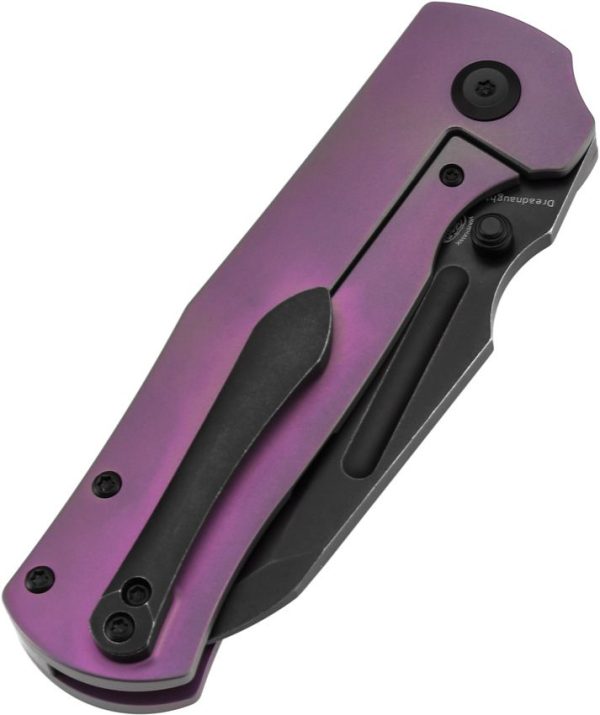 Kansept Dreadnaught Framelock Cleaver Purple Titanium