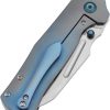 Kansept Dreadnaught Framelock Cleaver Blue Titanium