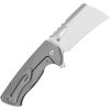 Kansept Superhawk Framelock Cleaver Bead Blast Titanium