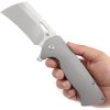 Kansept Superhawk Framelock Cleaver Bead Blast Titanium