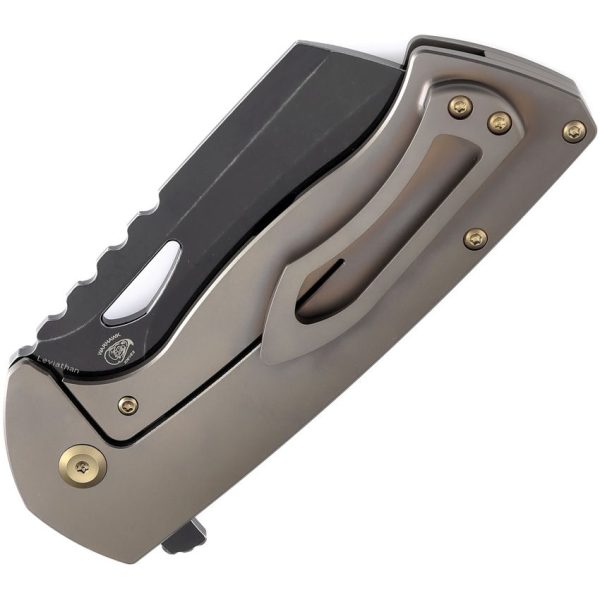 Kansept Superhawk Framelock Cleaver Bronze Black Blade