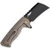 Kansept Superhawk Framelock Cleaver Bronze Black Blade