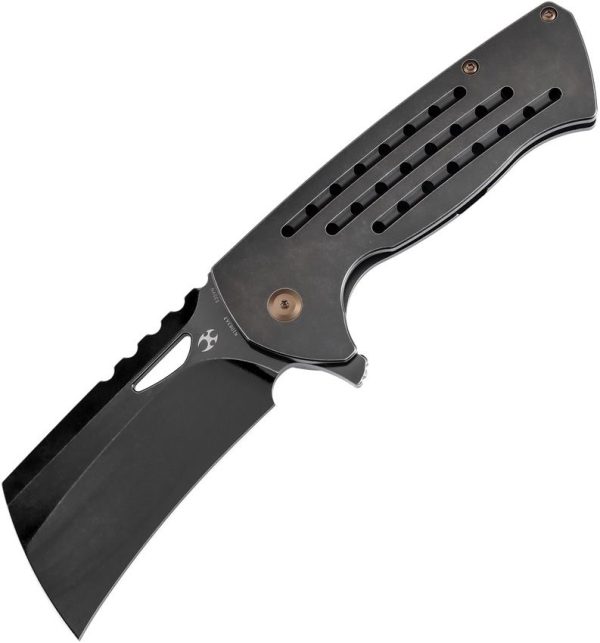 Kansept Superhawk Framelock BSW Cleaver - Titanium