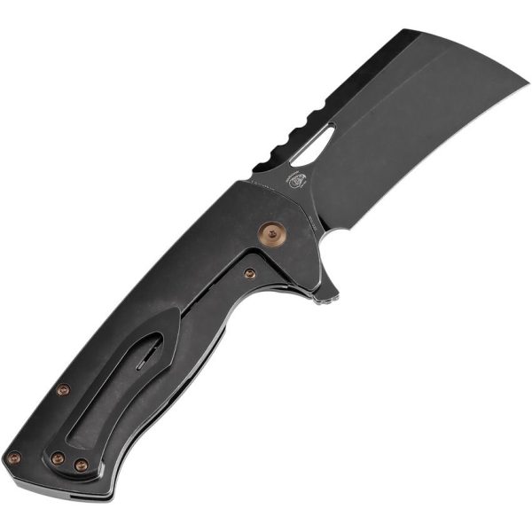 Kansept Superhawk Framelock BSW Cleaver - Titanium
