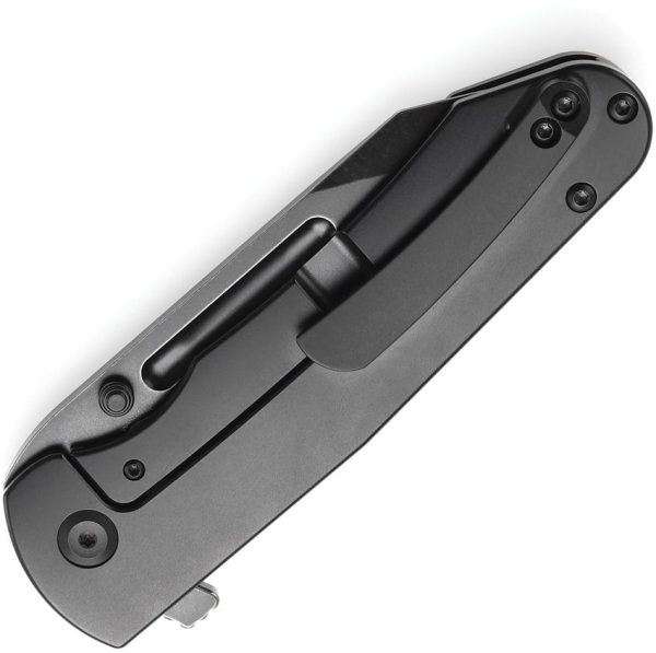 Kansept Superhawk Framelock Black Wharncliffe