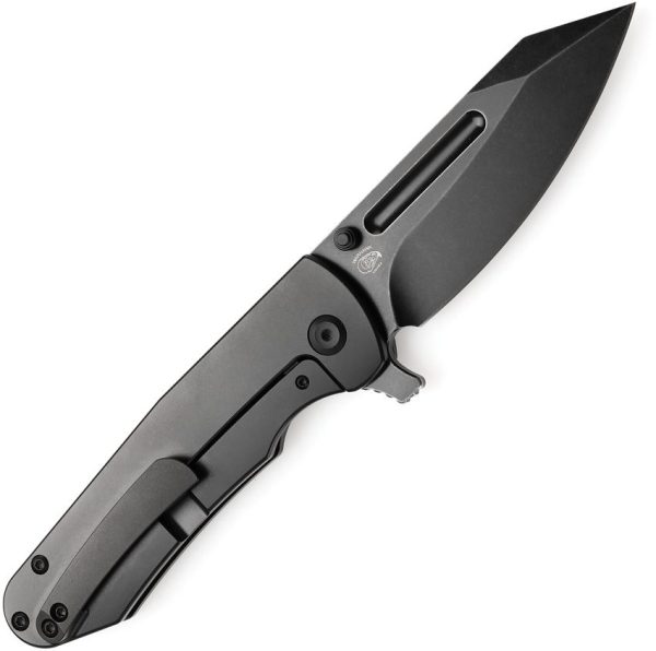 Kansept Superhawk Framelock Black Wharncliffe