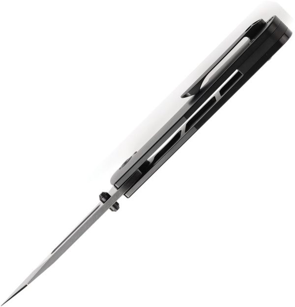 Kansept Superhawk Framelock Black Wharncliffe