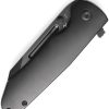Kansept Superhawk Framelock Black Wharncliffe