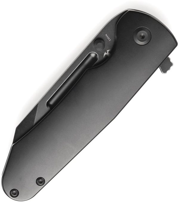 Kansept Superhawk Framelock Black Wharncliffe