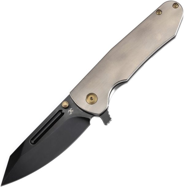 Kansept Superhawk Framelock Orange Peel Wharncliffe
