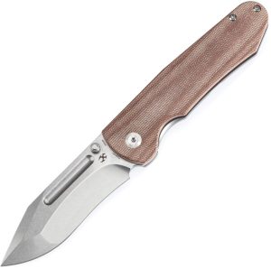 Kansept Superhawk Framelock Brown Micarta