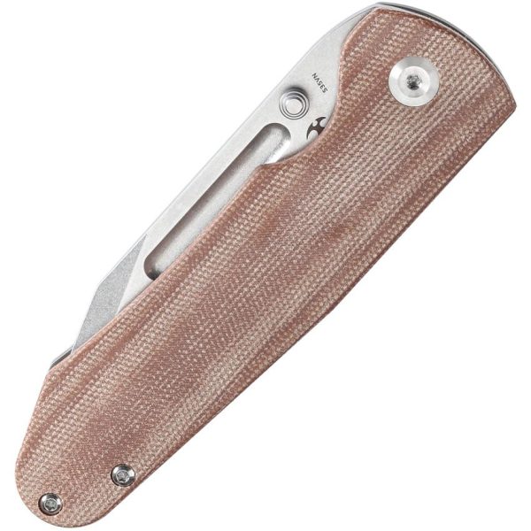Kansept Superhawk Framelock Brown Micarta