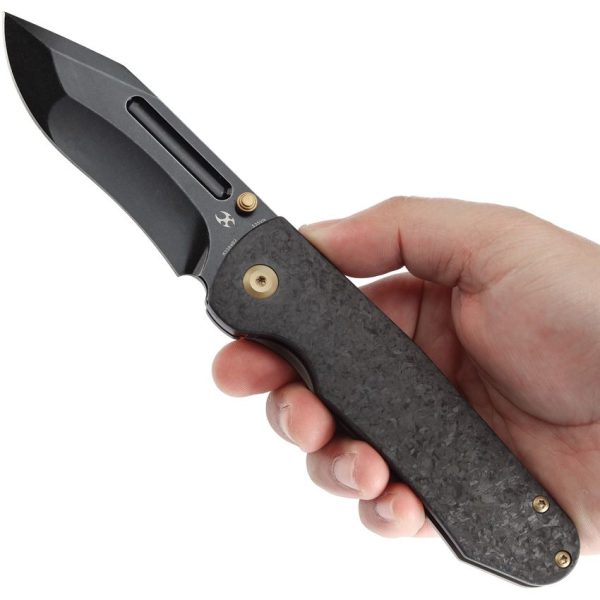 Kansept Knives Superhawk Framelock CPM S35VN Carbon Fiber Folding Knife