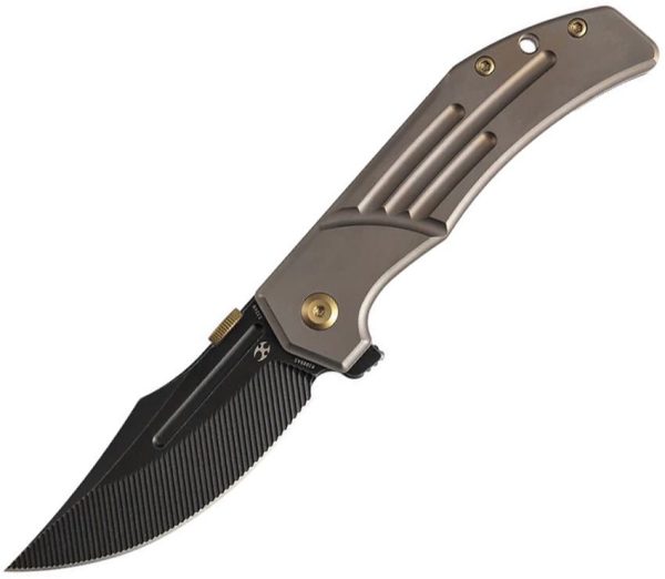 Kansept Orion Framelock Bronze Titanium Folding Knife