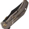 Kansept Orion Framelock Bronze Titanium Folding Knife