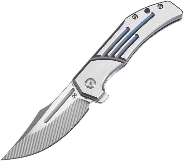 Kansept Orion Framelock Blue Titanium Folding Knife
