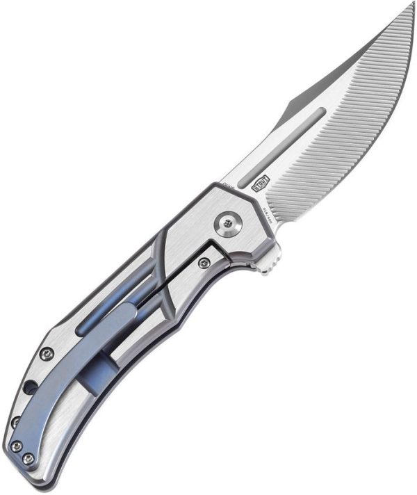 Kansept Orion Framelock Blue Titanium Folding Knife