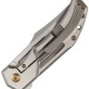 Kansept Orion Framelock Satin Titanium Folding Knife