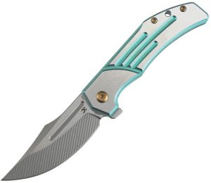 Kansept Orion Framelock Green Titanium Folding Knife
