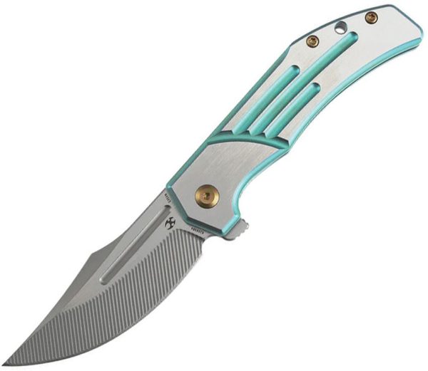 Kansept Orion Framelock Green Titanium Folding Knife