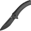 Kansept Hira Framelock BlackWash Tanto Folding Knife