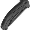 Kansept Hira Framelock BlackWash Tanto Folding Knife