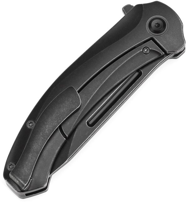 Kansept Hira Framelock BlackWash Tanto Folding Knife