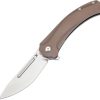 Kansept Hira Framelock Bronze Tanto Folding Knife