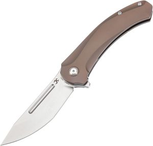 Kansept Hira Framelock Bronze Tanto Folding Knife