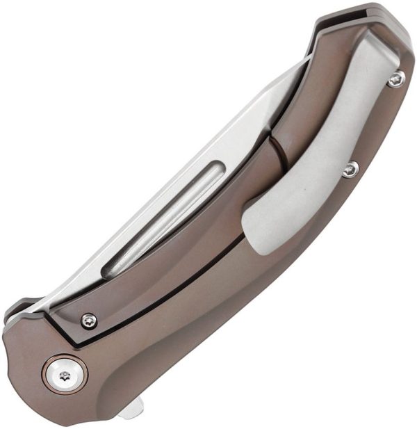 Kansept Hira Framelock Bronze Tanto Folding Knife