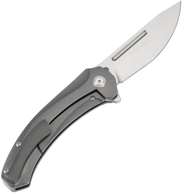 Kansept Hira Framelock Gray Tanto Folding Knife
