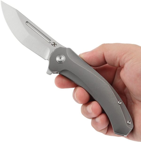 Kansept Hira Framelock Gray Tanto Folding Knife