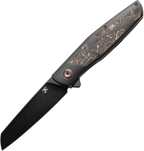 Kansept Cru Framelock Copper Foil - CPM S35VN Wharncliffe
