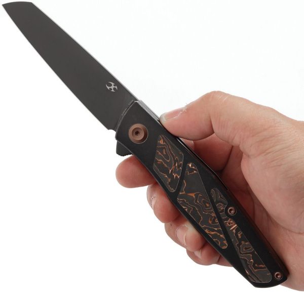 Kansept Cru Framelock Copper Foil - CPM S35VN Wharncliffe