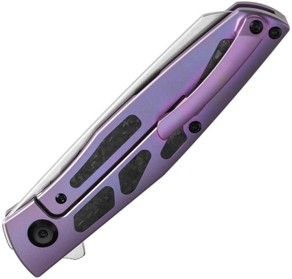 Kansept Cru Framelock Purple Ti - CPM S35VN Blade