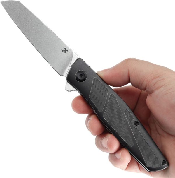 Kansept Cru Framelock S35VN Twill Carbon
