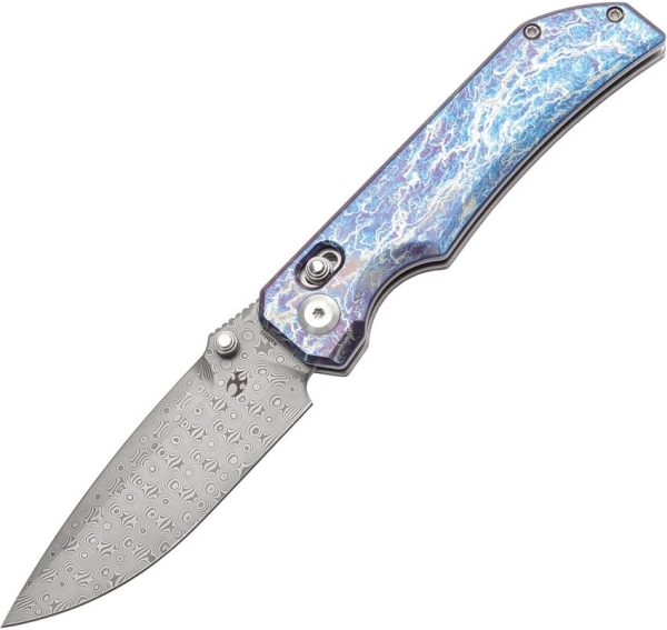 Kansept Eaglestrike Crossbar Lock Damascus Spear