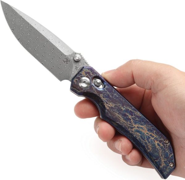 Kansept Eaglestrike Crossbar Lock Damascus Spear