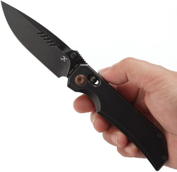 Kansept Eaglestrike Crossbar Lock - Black Titanium S35VN